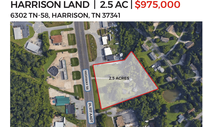 Pictures of Land property located at 6302 TN-58, Harrison, TN 37341 for sales - image #1