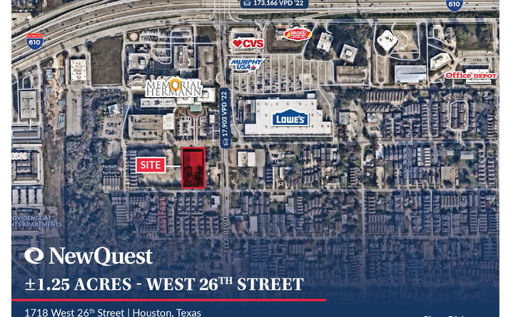 Pictures of Land property located at 1718 W 26th St, Houston, TX 77008 for sales - image #1