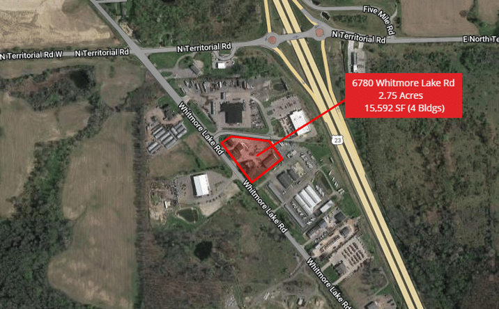 Pictures of Industrial property located at 6780 Whitmore Lake Rd, Whitmore Lake, MI 48189 for sales - image #1
