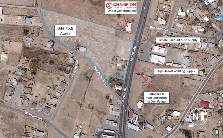 Pictures of Land property located at 817 N Main St, Belen, NM 87002 for sales - image #1