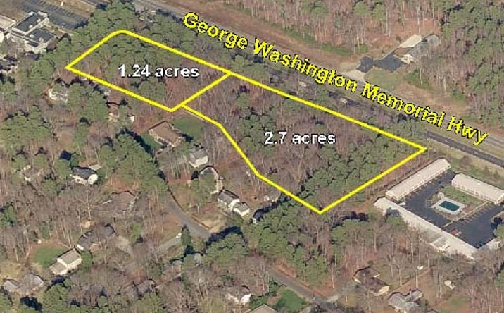 Pictures of Land property located at 8901 & 9009 George Washington Memorial Hwy, Yorktown, VA 23690 for sales - image #1