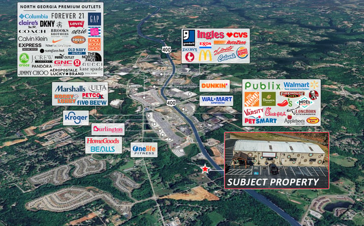 Pictures of Retail property located at 2054 GA Hwy 400 South, Dawsonville, GA 30534 for sales - image #1