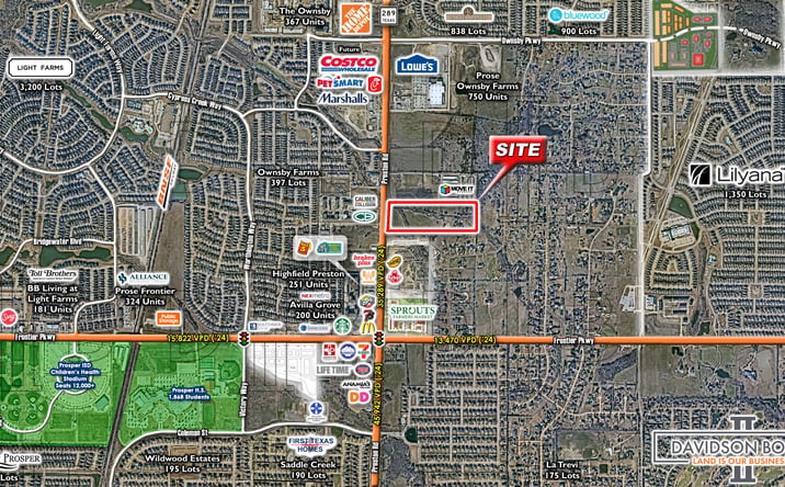 Pictures of Land property located at NEQ Frontier Pkwy Preston Rd, Celina, TX 75009 for sales - image #1
