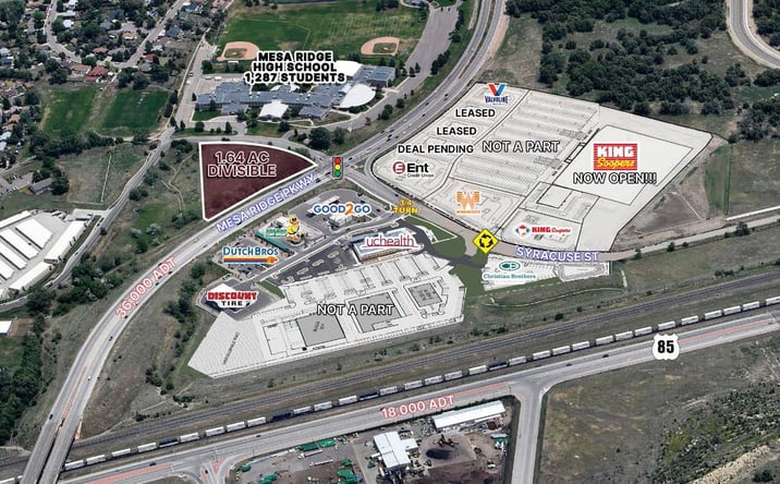 Pictures of Land property located at NWC Mesa Ridge Parkway & Syracuse Street, Fountain, CO 80911 for sales - image #1