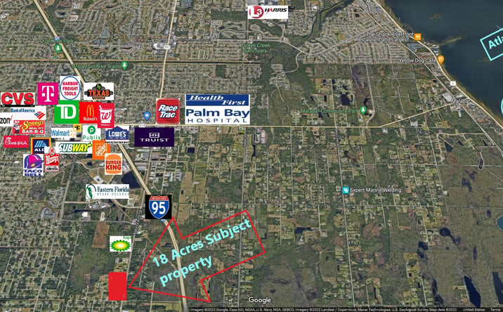 Pictures of Land property located at 6950 Babcock Street SE, Palm Bay, FL 32909 for sales - image #1