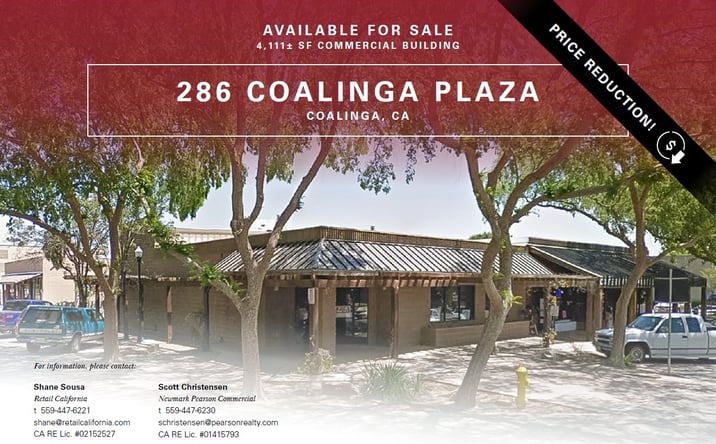 Pictures of Office property located at 286 Coalinga Plaza, Coalinga, CA 93210 for sales - image #1