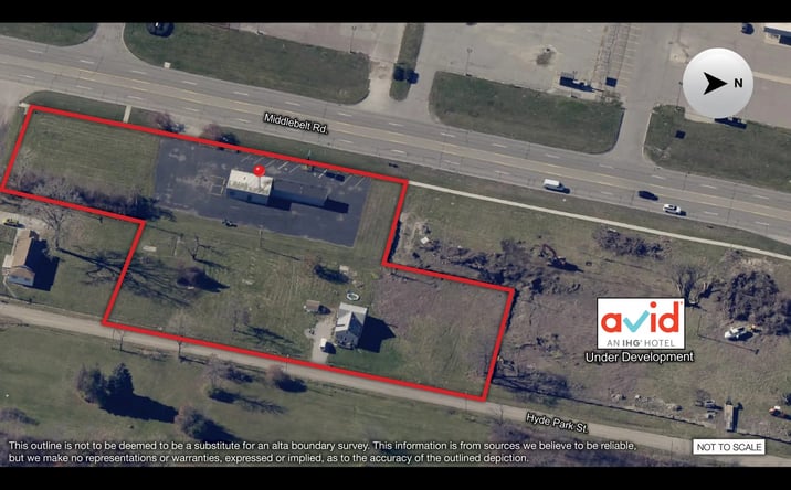 Pictures of Land, Special Purpose property located at 10255 Middlebelt Road & 10236 Hyde Park St, Romulus, MI 48174 for sales - image #1