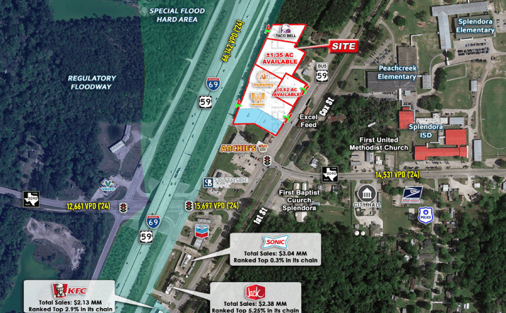 Pictures of Retail property located at 14560 US-59 BUS, Splendora, TX 77372 for sales - image #1