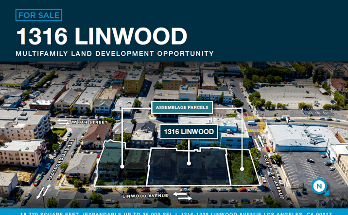 Pictures of Land property located at 1316 Linwood Ave, Los Angeles, CA 90017 for sales - image #1