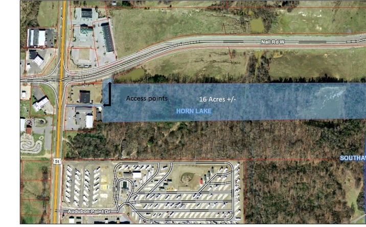 Pictures of Land property located at 0 Nail Road & 51, Horn Lake, MS 38637 for sales - image #1