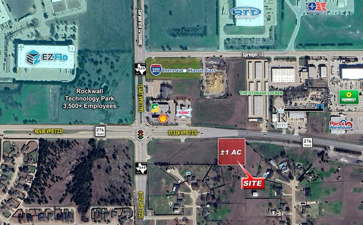 Pictures of Land property located at SEQ of Highway 276 & FM-549, Rockwall, TX 75032 for sales - image #1