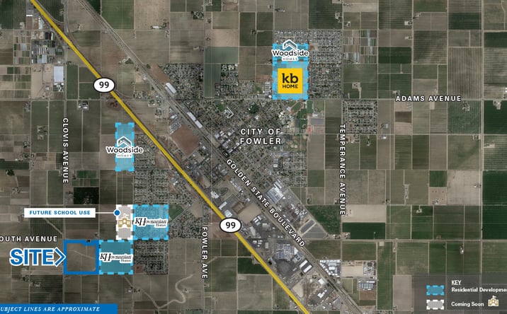 Pictures of Land property located at SEC of Clovis & E. South Avenues, Fowler, CA 93625 for sales - image #1