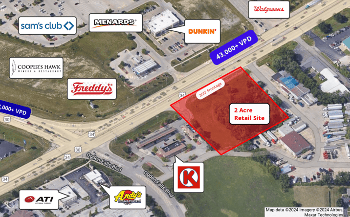 Pictures of Land property located at 1268 Ogden Ave, Oswego, IL 60543 for sales - image #1