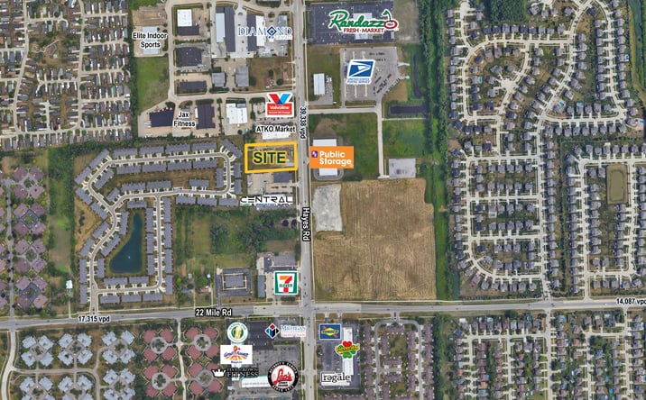 Pictures of Land property located at NWQ 22 Mile & Hayes Roads Shelby Twp, Shelby Township, MI 48315 for sales - image #1