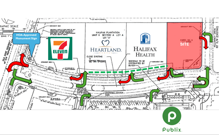 Pictures of Land, Retail property located at 3735 Roscommon Drive, Ormond Beach, FL 32174 for sales - image #1