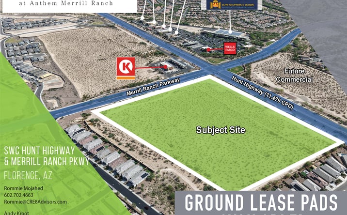 Pictures of Retail, Land property located at SWC Hunt Highway & Merrill Ranch Road, Florence, AZ 85132 for sales - image #1