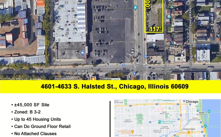 Pictures of Land property located at 4619 S Halsted St, Chicago, IL 60609 for sales - image #1
