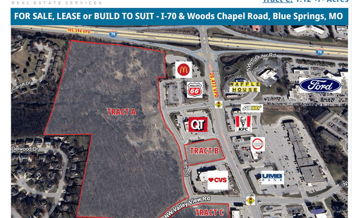 Pictures of Land property located at NW Woods Chapel Rd, Blue Springs, MO 64015 for sales - image #1