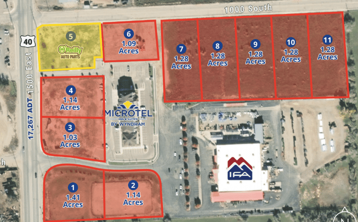 Pictures of Land property located at 1000 S 1500 E (Hwy 40),, Naples, UT 84078 for sales - image #1