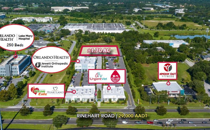 Pictures of Land property located at 462 Rinehart Rd, Lake Mary, FL 32746 for sales - image #1
