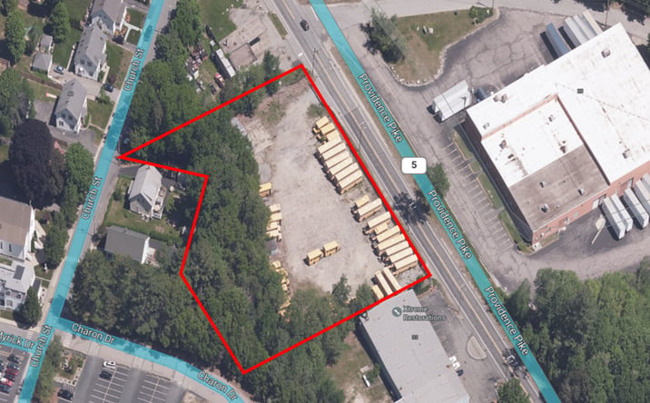 Pictures of Land property located at 25 Railroad Street, North Smithfield, RI 02896 for sales - image #1