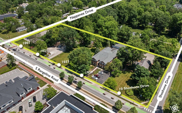Pictures of Land property located at 1001 & 1021 S Rangeline Rd, Carmel, IN 46032 for sales - image #1