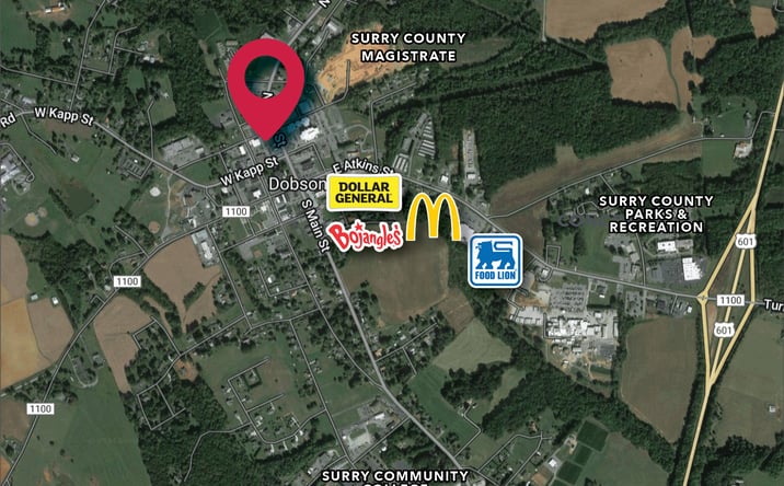 Pictures of Retail property located at 217 N Main St, Dobson, NC 27017 for sales - image #1