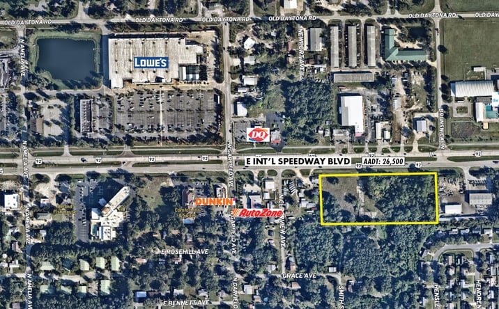 Pictures of Land property located at 590 E International Speedway Blvd, DeLand, FL 32724 for sales - image #1
