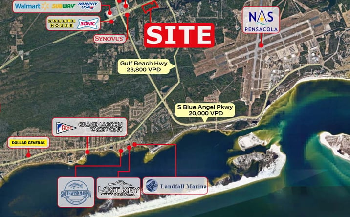 Pictures of Land property located at Sorrento Rd, Pensacola, FL 32507 for sales - image #1