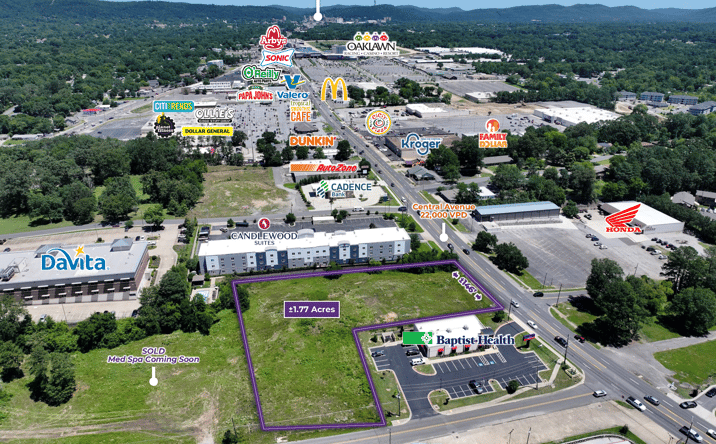 Pictures of Land property located at 3412 Central Ave, Hot Springs, AR 71913 for sales - image #1