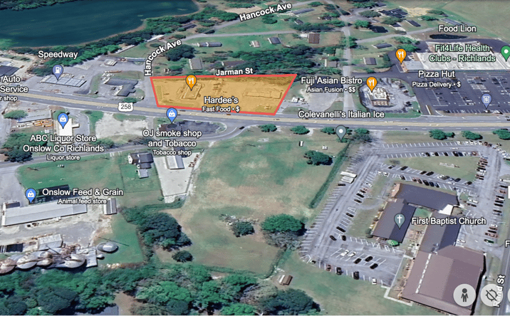 Pictures of Retail property located at 8901 Richlands Hwy, Richlands, NC 28574 for sales - image #1