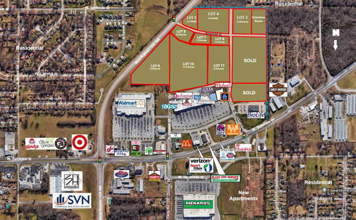Pictures of Land property located at 3600 W Sunshine St, Springfield, MO 65807 for sales - image #1