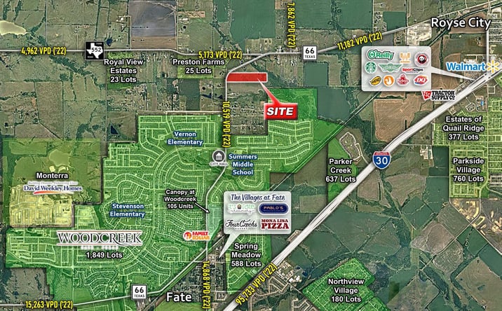 Pictures of Land property located at 900 Highway 66, Rockwall, TX 75087 for sales - image #1