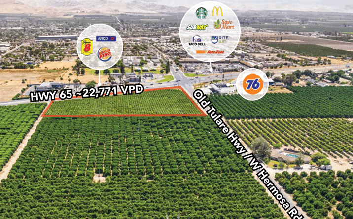 Pictures of Land property located at CA-65, Lindsay, CA 93247 for sales - image #1