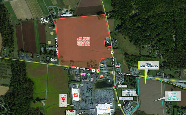 Pictures of Land property located at 3975-3783 W Lincoln Highway, Parkesburg, PA 19365 for sales - image #1