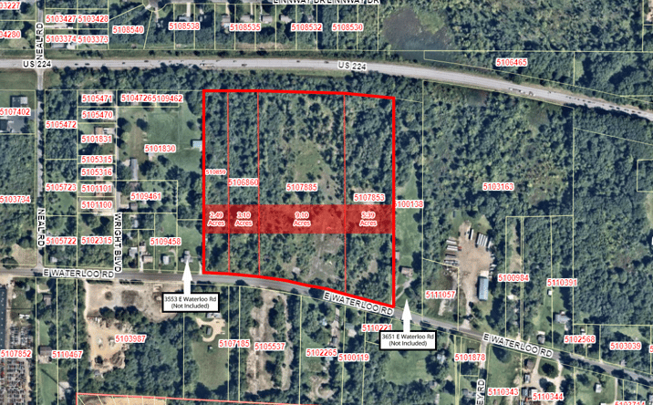 Pictures of Land property located at 3553 Waterloo East Rd, Akron, OH 44312 for sales - image #1