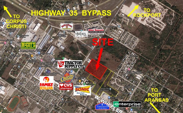 Pictures of Land property located at Matlock Ave, Aransas Pass, TX 78336 for sales - image #1