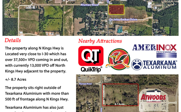 Pictures of Land property located at 1899 N Kings Hwy, Nash, TX 75569 for sales - image #1