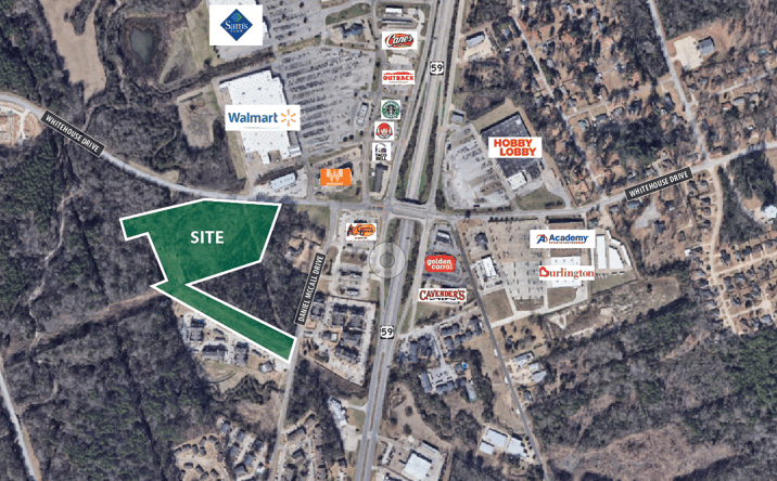 Pictures of Land property located at Whitehouse Drive & Daniel McCall Drive, Lufkin, TX 75904 for sales - image #1