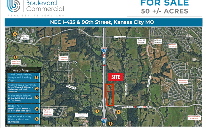 Pictures of Land, Multifamily property located at I-435 NE 96th Street, Kansas City, MO 64157 for sales - image #1