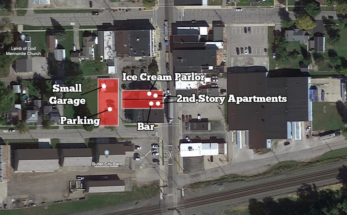 Pictures of Retail property located at 232.5 S Broadway St, Butler, IN 46721 for sales - image #1