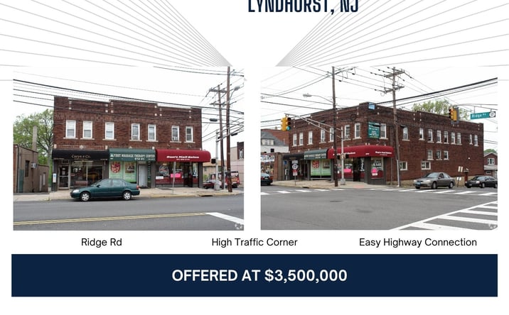 Pictures of Mixed Use, Multifamily, Retail property located at 601 Ridge Rd, Lyndhurst, NJ 07071 for sales - image #1