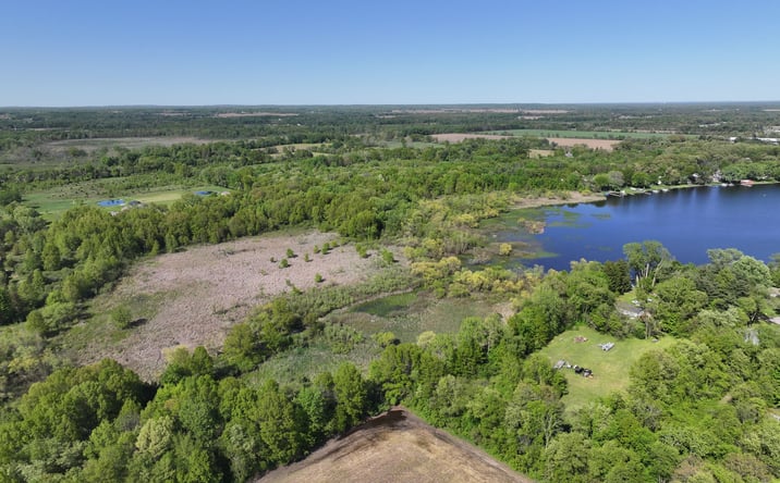 Pictures of Land property located at 35.98 +/- Acres on Heaton Lake, Elkhart, IN 46516 for sales - image #1