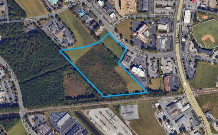 Pictures of Land property located at 900 Moye Blvd, Greenville, NC 27834 for sales - image #1