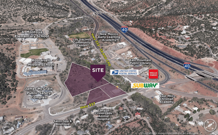 Pictures of Hospitality, Land, Mixed Use, Office, Retail property located at 11807 NM-337, Tijeras, NM 87059 for sales - image #1