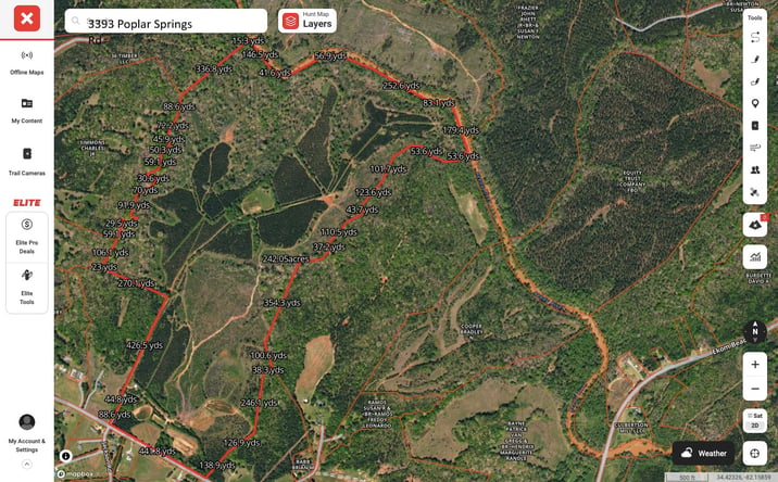 Pictures of Land property located at 3393 Poplar Springs Rd, Ware Shoals, SC 29692 for sales - image #1
