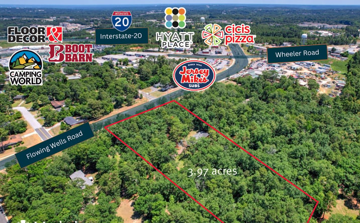 Pictures of Land property located at 475 Flowing Wells Rd, Martinez, GA 30907 for sales - image #1