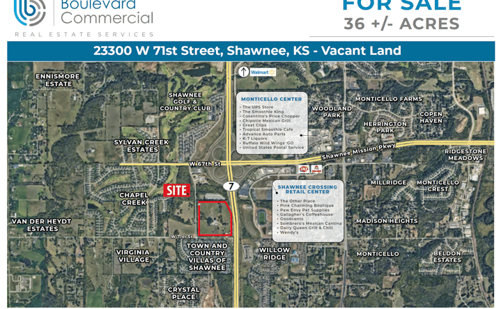 Pictures of Land property located at 23300 W 71st Street, Shawnee, KS 66226 for sales - image #1