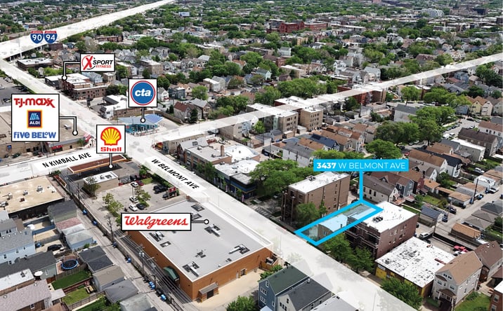 Pictures of Land property located at 3437 W Belmont Ave, Chicago, IL 60618 for sales - image #1