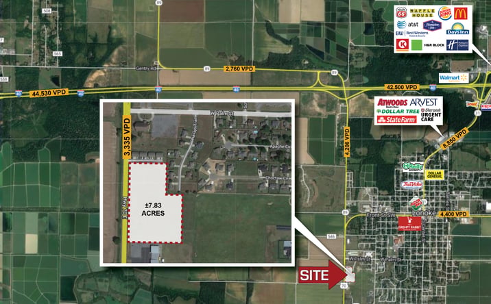 Pictures of Land property located at Us Hwy 70 E, Lonoke, AR 72086 for sales - image #1